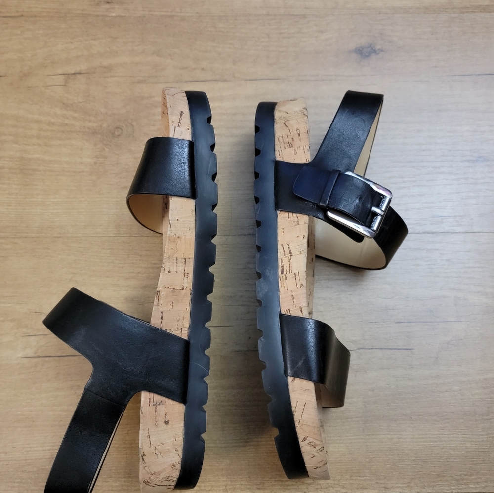Michael Kors Judie Flatform Treaded Sandals Black - Picture 7 of 12